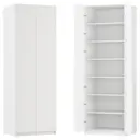 Шкаф распашной София белый с  6 полками 80х232,2х54,5 ЛДСП каркас белый